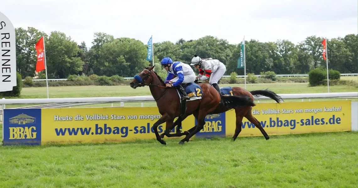 Ort : Koeln
Datum : 02.08.2025
Rennen : 4 BBAG Auktionsrennen 1300m
Sieger : Voitton
Reiter : Leon Wolff
Besitzer : Denis Cengiz
Trainer : Henk Grewe
Presserecht : 

Copyright by Klaus-Joerg Tuchel - Siriusweg 16 - 42697 Solingen

Telefon ( Fon )  0049 (0) 212 335925
Fax 0049 (0) 212  2331034
Mobil 0172 256 1954

www.klatuso.com 
mail@klatuso.com 

Umsatzsteuer Identifikationsnummer - DE 120923039 
Mehrwertsteuersatz 19% Stand 01.01.2007

Bankverbindung : auf Anfrage
Bestellnummer : 250802K_04z003 
Hinweis: Es liegen keine Abtretungserklaerungen der Persoenlichkeitsrechte der abgebildeten Personen vor !