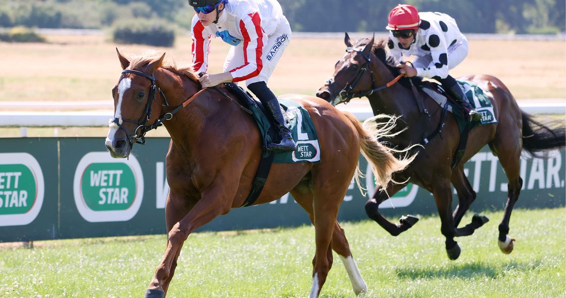 Ort : Koeln
Datum : 11.07.2026
Rennen : 1 Gerolsteiner Preis EBF-Rennen 1300m
Sieger : Indigo Sun
Reiter : Benjamin Marie
Besitzer : Rennstall SUN-PLANET
Trainer : Andreas Suborics
Presserecht :
Copyright by Klaus-Joerg Tuchel - Siriusweg 16 - 42697 Solingen
Telefon ( Fon ) 0049 (0) 212 335925
Fax 0049 (0) 212 2331034
Mobil 0172 256 1954
www.klatuso.com
mail@klatuso.com
Umsatzsteuer Identifikationsnummer - DE 120923039
Mehrwertsteuersatz 19% Stand 01.01.2007
Bankverbindung : auf Anfrage
Bestellnummer : 260711K_01080
Hinweis: Es liegen keine Abtretungserklaerungen der Persoenlichkeitsrechte der abgebildeten Personen vor !